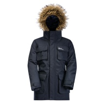 Jack Wolfskin Winter Jacket Glacier Peak Parka (waterproof, windproof) navy blue Kids