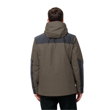 Jack Wolfskin Winter Jacket Jasper 3in1 2023 (waterproof, windproof, breathable, warm) dark brown Men