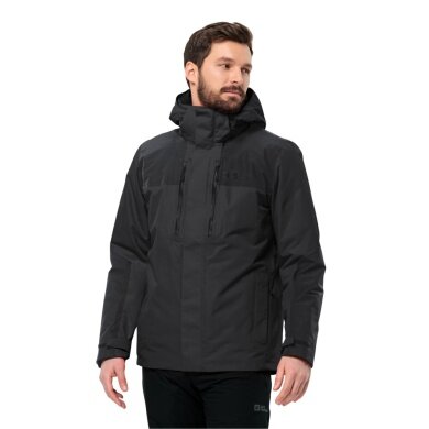 Jack Wolfskin Winter Jacket Jasper 3in1 (waterproof, windproof, breathable, warm) black Men