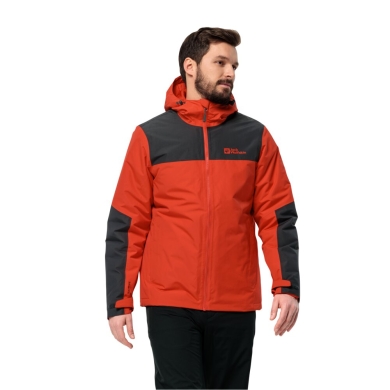 Jack Wolfskin Winter Jacket Jasper 2023 (very waterproof and windproof, breathable) red Men