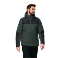 Jack Wolfskin Winter Jacket Jasper 2023 (very waterproof and windproof, breathable) olive green/black Men