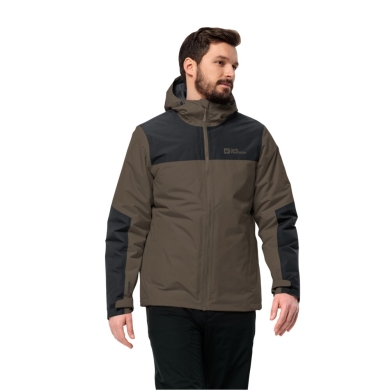 Jack Wolfskin Winter Jacket Jasper 2023 (very waterproof and windproof, breathable) dark brown Men