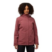 Jack Wolfskin Redwand 3-in-1 Winter Jacket (Fleece Lining, Waterproof) Red Ladies