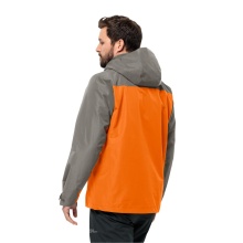 Jack Wolfskin Winter Jacket Taubenberg 3in1 (waterproof and windproof, fleece inner jacket) orange/grey Men