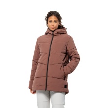 Jack Wolfskin Winter Coat Karolinger Long (warm, windproof, very water-repellent) reddish-brown Women