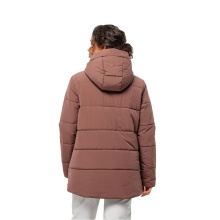 Jack Wolfskin Winter Coat Karolinger Long (warm, windproof, very water-repellent) reddish-brown Women