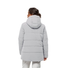 Jack Wolfskin Winter Coat Karolinger Long (warm, windproof, very water-repellent) light grey Women