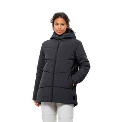 Jack Wolfskin Winter Coat Karolinger Long (warm, windproof, very water-repellent) phantom grey Women