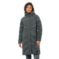 Jack Wolfskin Winter Coat Marienplatz (windproof, highly water-repellent) dark green Ladies