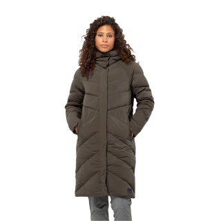 Jack Wolfskin Marienplatz Coat Winter Jacket (windproof, very water-repellent) brown Women