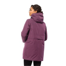 Jack Wolfskin Winter Coat Salier (removable hood, water and windproof) purple Ladies