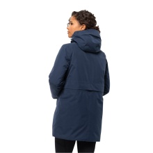 Jack Wolfskin Winter Coat Salier Coat (removable hood, water- and windproof) navy blue Women