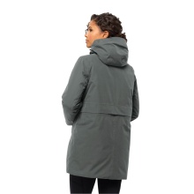 Jack Wolfskin Winter Coat Salier Coat (detachable hood, waterproof and windproof) dark green Women