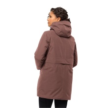 Jack Wolfskin Winter Coat Salier Coat (detachable hood, waterproof and windproof) reddish-brown Women