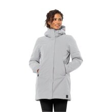 Jack Wolfskin Winter Coat Salier Coat (detachable hood, water and windproof) light grey Women