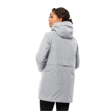 Jack Wolfskin Winter Coat Salier Coat (detachable hood, water and windproof) light grey Women