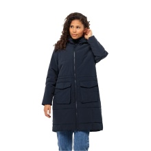 Jack Wolfskin Winter Coat White Frost Parka (windproof, water-repellent, breathable) midnight blue Women