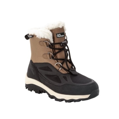 Jack Wolfskin Winter Boots Vojo Shell XT Texapore Mid (waterproof, 100% PFC-free) brown/black Kids