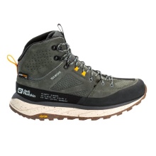 Jack Wolfskin Hiking Shoes Terraquest Mid Texapore (PFC-Free, Waterproof) Dark Green Men