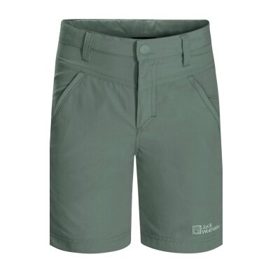 Jack Wolfskin Everyday Hiking Shorts Sun Short (breathable, temperature regulation) short hedge green Kids/Youth