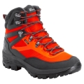 Jack Wolfskin Hiking Shoes Rebellion Guide Texapore Mid (Trekking, waterproof, 100% PFC-free) orange/grey Men