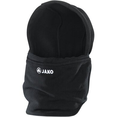 JAKO Neckwarmer with Hat (Neckwarmer, 100% Polyester) black - 1 piece