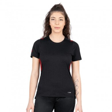 JAKO Sport-Shirt Challenge - Polyester-Stretch-Jersey - black/red Women