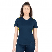 JAKO Sport-Shirt Challenge - Polyester-Stretch-Jersey - dark blue/yellow Women