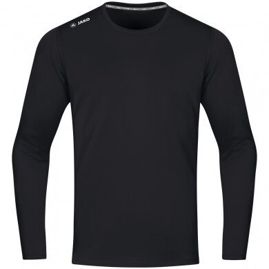 JAKO Sport Long Sleeve Shirt Run 2.0 (100% Polyester, breathable) black Men