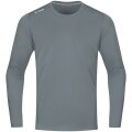 JAKO Sport Long Sleeve Shirt Run 2.0 (100% Polyester, breathable) grey Men