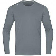 JAKO Sport Long Sleeve Shirt Run 2.0 (100% Polyester, breathable) grey Men