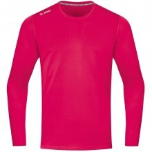 JAKO Sport Long Sleeve Shirt Run 2.0 (100% Polyester, breathable) pink Men