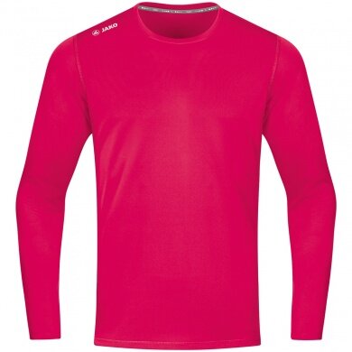 JAKO Sport Long Sleeve Shirt Run 2.0 (100% Polyester, breathable) pink Men