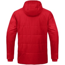 JAKO Coach Jacket Team with Hood (100% Polyester, water-repellent outer material) red Men