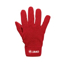 Jako Field Player Gloves Fleece (100% Polyester, quick-drying) red - 1 Pair