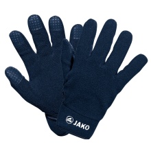 Jako Field Player Gloves Fleece (100% Polyester, quick-drying) navy blue - 1 pair