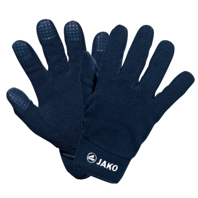 Jako Field Player Gloves Fleece (100% Polyester, quick-drying) navy blue - 1 pair