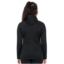 JAKO Leisure Suit Challenge with Hood (Jacket and Trousers, sporty cut) black/yellow Women