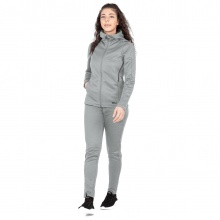 JAKO Leisure Suit Challenge with Hood (Jacket and Trousers, sporty cut) light grey Women