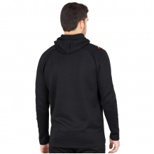 JAKO Leisure Suit Challenge with Hood (Jacket and Trousers, sporty cut) black/orange Men