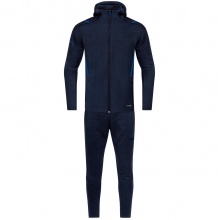 JAKO Leisure Suit Challenge with Hood (Jacket and Trousers, sporty cut) dark blue/royal Boys