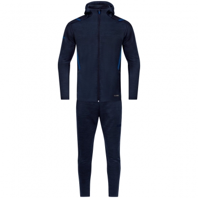 JAKO Leisure Suit Challenge with Hood (Jacket and Trousers, sporty cut) dark blue/royal Boys