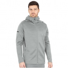 JAKO Leisure Jacket Challenge with Hood (100% Polyester) Light Grey Men