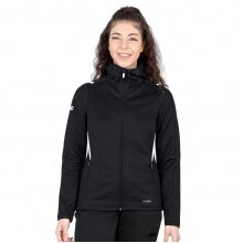 JAKO Leisure Jacket Challenge with Hood (100% Polyester) black/white Women