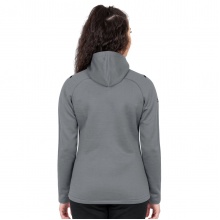 JAKO Leisure Jacket Challenge with Hood (100% Polyester) Dark Grey Women