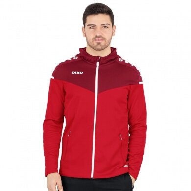 JAKO Hooded Jacket Champ 2.0 (100% Polyester) red Men