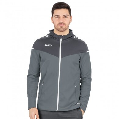 JAKO Hooded Jacket Champ 2.0 (100% Polyester) grey Men