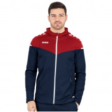 JAKO Hooded Jacket Champ 2.0 (100% Polyester) navy blue/red Men