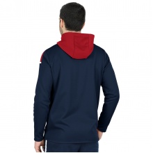 JAKO Hooded Jacket Champ 2.0 (100% Polyester) navy blue/red Men