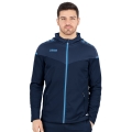 JAKO Hooded Jacket Champ 2.0 (100% Polyester) navy blue/light blue Men